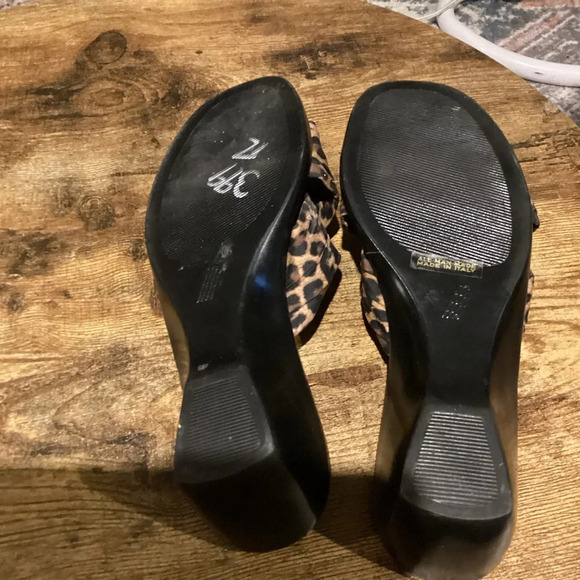 Contessa leopard print wedge sandal size 6 1/2 - Picture 4 of 4